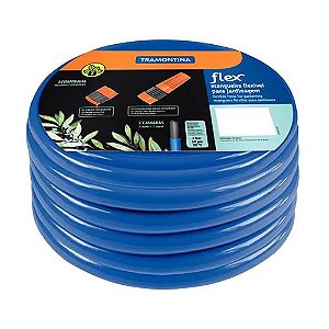 Mangueira PVC 2 Camadas Azul c/ engate e esguicho 30m Tramontina ref. 79162/302