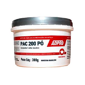 Cozinha PAC 200 Desinfetante em Pó Ácido Peracético p/ superfícies em geral Adpro 300g
