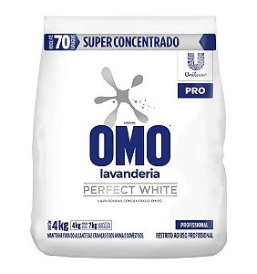 Lavanderia Omo Perfect White Detergente em pó p/roupas 4kg Ref.68605227