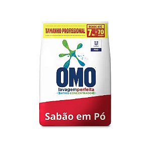 Lavanderia OMO Lavagem Perfeita Detergente em pó p/ roupas 5,6kg Ref.69762201