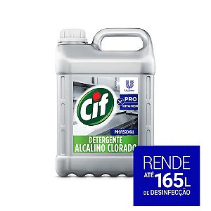 Cozinha CIF Detergente Alcalino Clorado p/ limpeza e desinfecção 5L Ref.68253733
