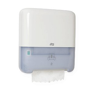 Dispenser Plástico Branco p/ Papel Toalha Rolo 250M Tork H1 551000
