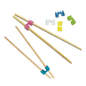 Clip Adaptador p/ palitos de sushi Pega-Hashi Cores Diversas pct c/ 250 un Billa