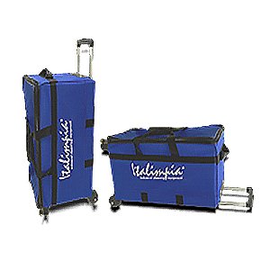 Bolsa Nylon Azul c/ alça e rodinha p/ representação de produtos Italimpia ref. 9125
