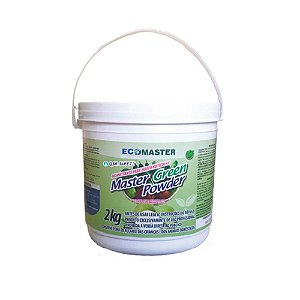 Cozinha Ecomaster Green Powder Desinfetante em pó p/ Frutas, Legumes e Verduras c/ Formulção Concentrada 2KG