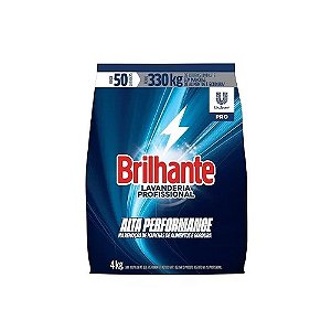 Lavanderia Brilhante Alta Performance Detergente em pó p/ roupas 4kg Ref.69755158