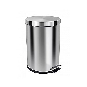 Lixeira 20L em Aço Inox c/ Pedal 41,5cm x 31cm x 38 cm JSN ref. PI20