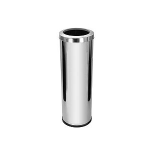 Lixeira 30L em Aço Inox Redonda c/ Aro 71,9cm x 24,3cm JSN ref.C33