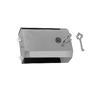 Saboneteira 2L em Aço Inox c/ Fechadura 24,0cm x 15,2cm x 13cm JSN ref.J16