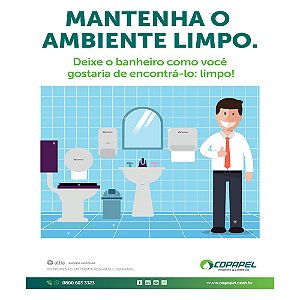 Adesivo mantenha o ambiente limpo