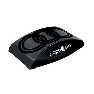 Base Lixeira Tubo plástica preta p/ copo d'água e café Nobre