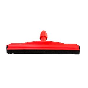 Rodo Dry Plástico c/Rosca  s/Cabo c/Borracha Dupla 45cm Vermelho Copapel Ref. 2415