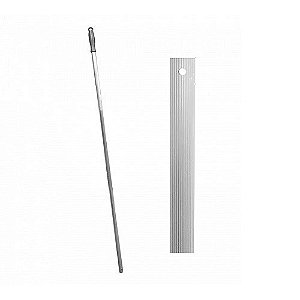 Cabo Aluminio Estriado Manopla Cinza c/ furo 1,40mt x 22mm Copapel Ref. 2202072014