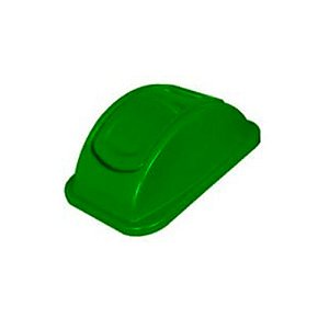 Tampa Plástica Transversal p/ lixeira 50L Verde Bralimpia ref. TB51VD