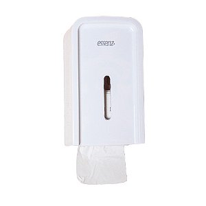 Dispenser Plástico Branco p/ Papel Higiênico Interfolhas Lunes Design LDPHI251