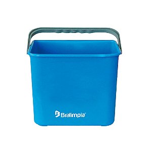 Balde Plástico Azul c/ Alça 4L Bralimpia ref. BA04AZP