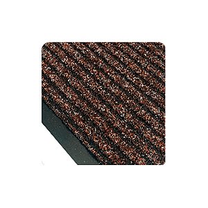 Tapete de polipropileno Marrom 80cm x 120cm p/ retenção de sujeira, umidade e médio tráfego Super Rib