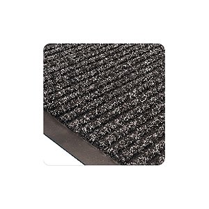 Tapete de polipropileno Preto 60cm x 90cm p/ retenção de sujeira, umidade e médio tráfego Super Rib