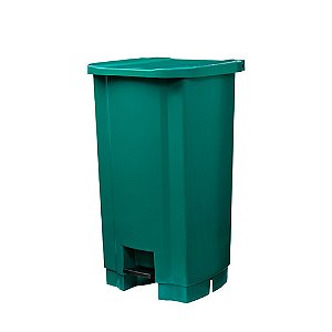 Lixeira Verde 50L c/ Pedal 60,5x43cm Tonk Ref.2203071013