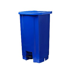 Lixeira Azul 50L c/ Pedal 60,5x43cm Tonk Ref. 2203071012
