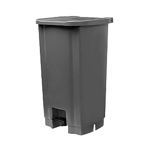 Lixeira Cinza 100L c/ Pedal 86x49,5cm Tonk Ref. 2203071037