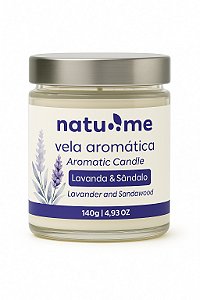 Vela Aromática Lavanda e Sândalo 140 gr