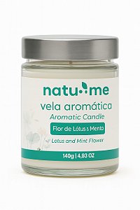 Vela Aromática Flor de Lótus e Menta 140 gr
