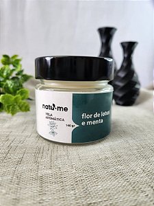 Vela Aromática Flor de Lótus e Menta 140 gr
