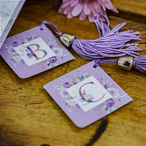 Marca Página com Alfabeto Violeta - Coleção Agraciada