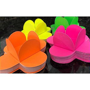 FORMA 4 PÉTALAS NEON C/50 UNIDADES P/DOCINHOS - NC