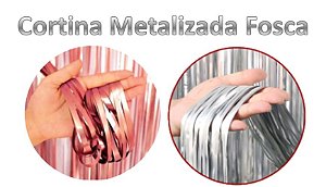 Cortina Metalizada Fosca (Diversas Cores)