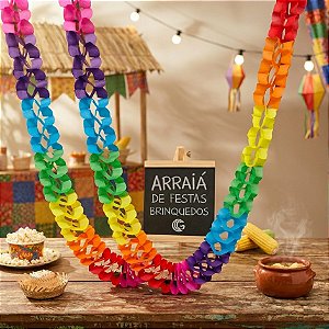 Guirlanda Festa Junina Colorida 3 Metros 4841