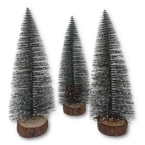 Mini Pinheiro Nevado 20cm Árvore de Natal de Mesa