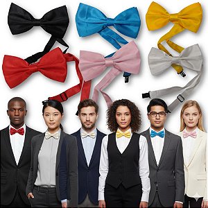 Gravata Borboleta Com Regulador Adulto e Infantil (+8 anos)