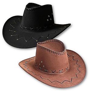 Chapéu de Cowboy Adulto Modelagem Confort Fantasia Cosplay