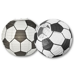 Lanterna Decorativa Bola Futebol 25cm