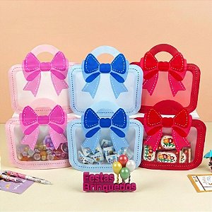 10 unidades Sacola Zip Laços para doces e lembrancinhas