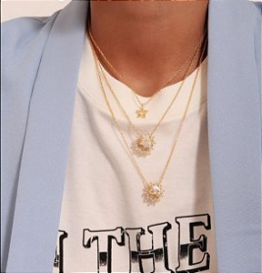 Colar choker Estrela Brilhante -  LMN