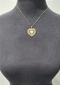 Colar Coração Flamejante - LO