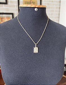 Colar com pingente Nossa Sra das Graças - Capelinha - Z