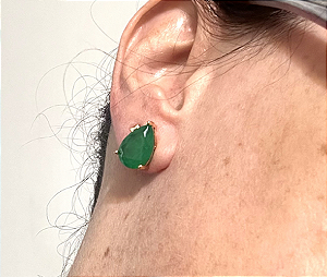 Brinco Esmeralda Fusion gota- ZP