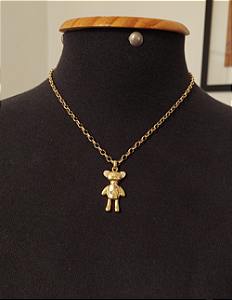 Colar com Pingente Urso Love - ZP