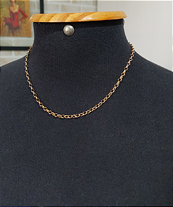 Corrente tipo Elos Portugueses ovais - 45 cm -  ZP