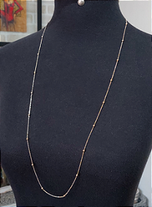 Corrente longa maleável Bolinha - 80 cm - ZP