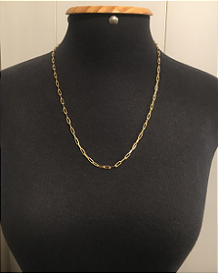 Corrente elos retangulares tipo Cartiê- 60 cm - TJ