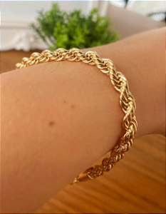 Pulseira Grossa tipo Cordão Baiano - 6mm - MC
