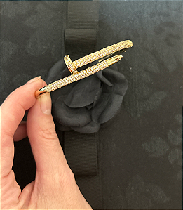 Bracelete Prego dourado - ADH