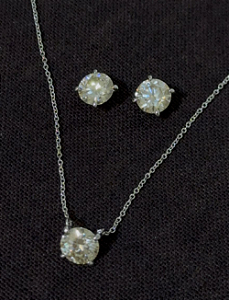 Conjunto Solitário Moissanite 2ct - ZP