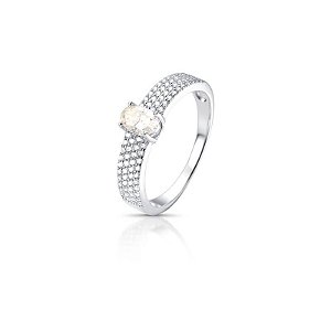 Anel Moissanite Oval - 0,5 ct - ZP