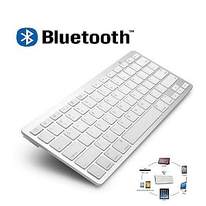 Teclado Sem Fio Bluetooth Universal Pc Tablet Celular Notebook